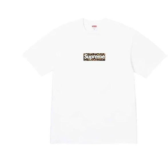 Short L Sleeve XL S M Leopard Logo White SS24 T 0810